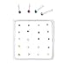 Crazy2Shop Sterling Silver Set of 20 Multi-Color Simulated Diamond Nose Stud Box 1.5 mm With End Ball (Colors May Vary)