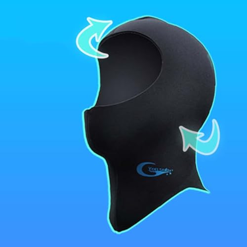 Gorro de neopreno aislante e impermeable con elasticidad para natación 4