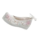 Chaussures en tissu à motifs floraux de style chinois - ces chaussures brodées pour femmes sont confectionnées dans un tissu qui vous assure confort et élégance