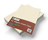 Prestige A4 Cream/Ivory Craft Card, 160gsm, Laser & Inkjet Printer, Copier, 100 Sheets