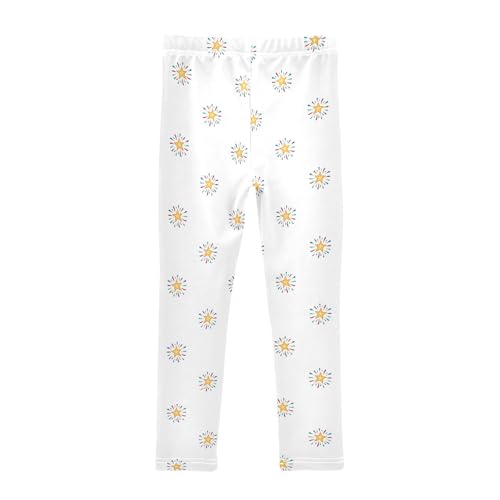 Golden Star Girls Leggings,Workout Leggings for Girls Toddler Athletic Legging Size for 3-10T2