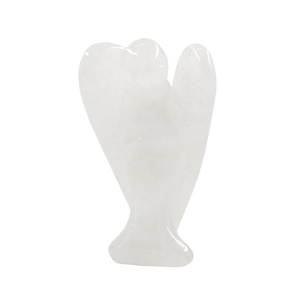 DUQGUHO Lot De 2 Figurines D'ange En Cristal De Quartz Rose
