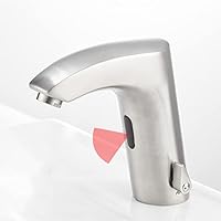 (新品)自動センサータッチレスバスルーム蛇口ブラッシュドニッケル 31W87Q4764L._SS200_.jpg