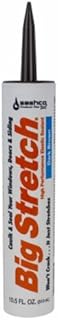Sashco 10008 Big Stretch Caulk Dark Brown 10.5-ounce