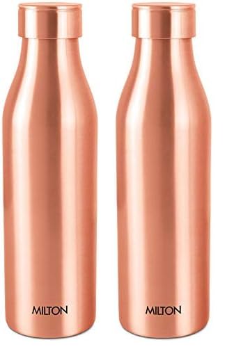 MILTON Copper Charge 1000 Water Bottle, 930 ml, 1 Piece, Copper | Leak Proof | Office Bottle | Gym Bottle | Yoga Bottle | Home | Kitchen | Hiking | Treking Bottle | Travel Bottle (Pack of 2)