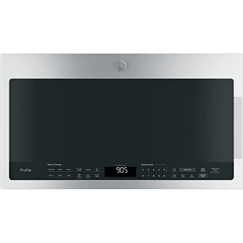 Ge E99GEPVM9005SJSS Pvm9005Sjss Profile 2.1 Cu. Ft. Over-The-Range Sensor Microwave Oven Stainless Steel Bundle thumb #1