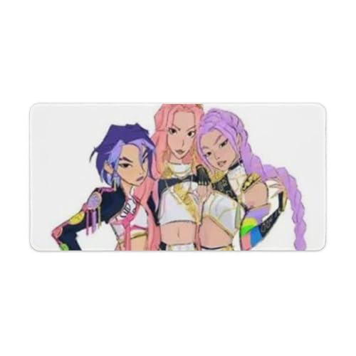 KPOPガールズ! デーモン・ハンターズ マウスパッドキーボードパッドゲーム用一体型大型アニメの滑り止め耐久性