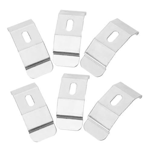 jojofuny Universal Fit Louver Fixation Brackets Metal Curtain Bracket Blind Clips for Easy Vertical Blind Mounting