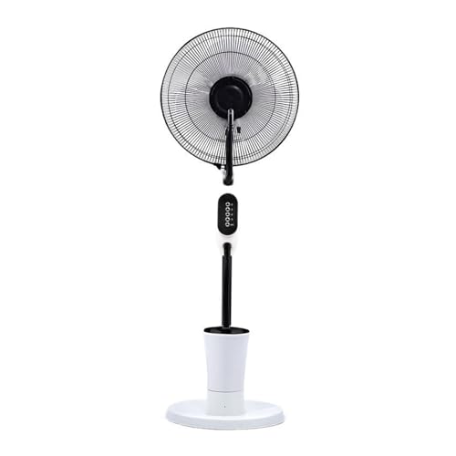 HJYryhyfddply Ventilador Nebulizador, 3 Velocidades, Humidificador Independiente de 2,8 L, Ventilador de Pie Silencioso para Hogar y Oficina