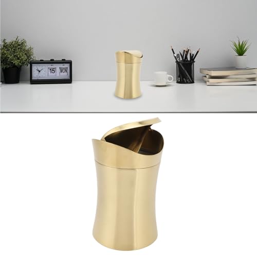 Caneca de basura de acero inoxidable 304 de 0.5 galón miniatura 3