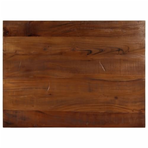 vidaXL Tischplatte, Holzplatte Rechteckig, Massivholzplatte für Tisch Esstisch Couchtisch, Ersatztischplatte, 70x60x2,5cm Altholz Massiv