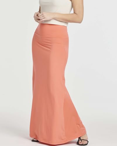 Real Essentials 3 Pack: Women's Ultra-Soft Flowy Maxi High Waisted Long Skirts (Available in Plus Size)2