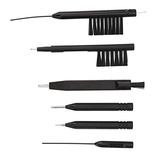 Kosdfoge 7 Pieces Hearing Aid Cleaning Tool Kit Aid Amplifier Cleaning Brush Multifunction Brush Set With Dry Clean Cloth Earbuds Care Accessories #TOP7