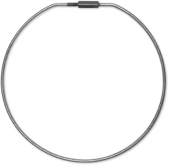 Key Ring, Round Ring Type, 6 in Ring Size, Silver, Mfr: 7961-A