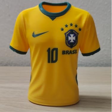 Brazil No. 10 Jersey Miniature FI-FA WorldCup 3D Printed Figurine Jersey Collectible Desk Decor | 3D Printed Sports Souvenir | Premium Home & Office Decoration | Gift for Football Fans-picture-23