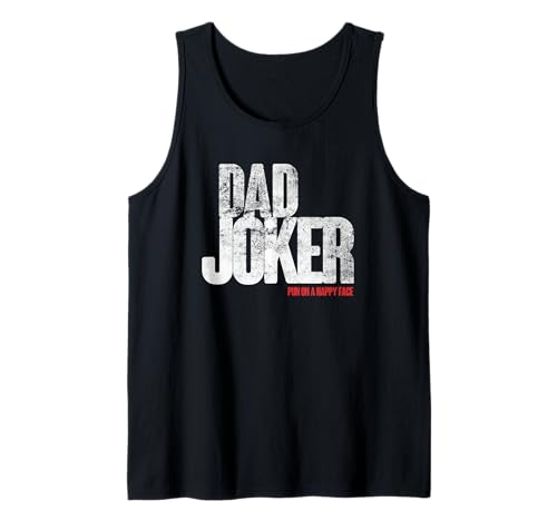 Hombre Papá Joker, juego de palabras en una cara feliz, divertido de los amantes de los cómics Camiseta sin Mangas