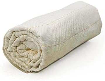 PEALOV Tufting Cloth Backing Fabric,Monks Cloth for Tufting,Marked Yellow Lines' Carpet Backing Fabric, Muslin Fabric/Textile,Primary Tufting Cloth Backing Fabric for Using Rug Tufting Guns(1M*5M)