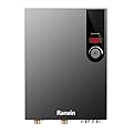 2025 GEN II Ranein Tankless Water Heater Electric, 27kW 240V On Demand Instant Endless Water Heater with Temperature Display, Control Knob, Up to 6.5 GPM for Whole House Water