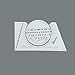 ALVIN AL666 Lettering Guide And Rule Template, Multipurpose Tool For Drafting, Design, And Architecture, Great For Students And Professionals - 3.88 L X 2.38 H