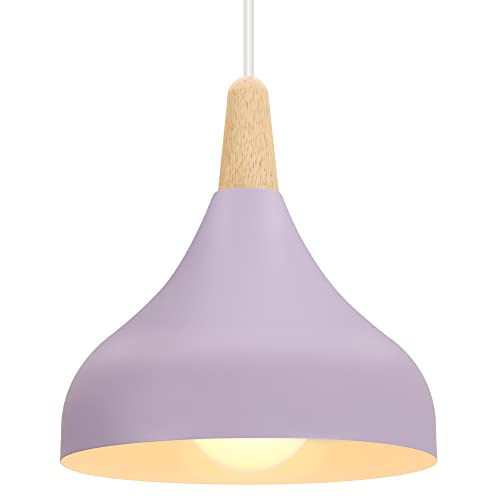 iDEGU Lustre Suspension Rétro Suspension Luminaire Moderne Style Goutte Chapeau Plafonnier E27...