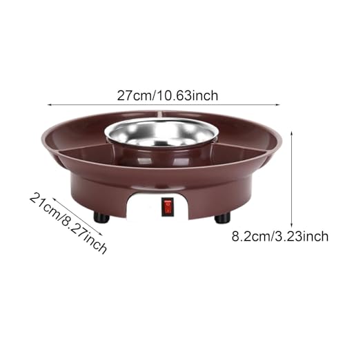 Olla eléctrica para fondue de chocolate multifuncional miniatura 4