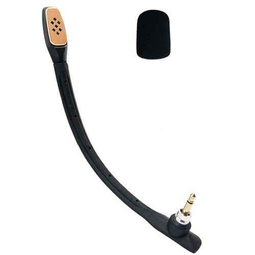 SPTSSWET Replacement Microphone Compatible with Astro A40 A40TR Gaming Headphones Noise Cancellation Mic Work for PS5 PS4 PC Mac Xbox One with Windscreen,3.5mm Black 7inch