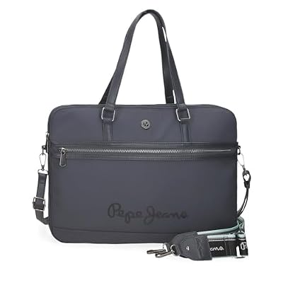 Pepe Jeans Corin - Borsa per laptop da 15,6 pollici, colore: grigio 40 x 30 x 5 cm, poliestere e PU 6L by Joumma Bags, grigio, Taglia unica, Borsa per computer portatile