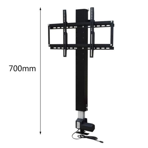 700 mm TV Lift eléctrico con mando a distancia DC24 V 20 mm/s TV soporte elevador elevador ajustable motorizado, máximo empuje 1000n/80 kg, para televisores de 26 "-57"