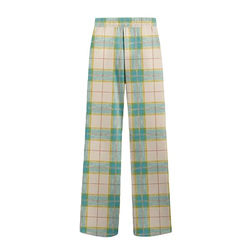 Mens Plaid Pajama Pants Lightweight Lounge Drawstring Soft Men Pajamas Pants with Pockets2