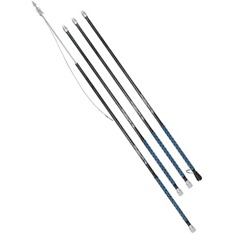 BLUEWING 16ft Front Weighted Fishing Harpoon Pure Carbon Fiber Swordfish Harpoon Lightweight Spearfishing Pole Heavy Duty Spear with Stainless Steel Big Game Harpoon Dart for Tuna, Marlin Fishing Cover