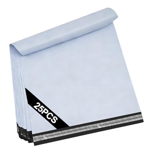 Chiluxendo 25 Pcs Enveloppe Plastique Expedition, Emballage Colis Vetement, Pochette Envoie Vinted, Autoadhésive Sachet Colis, Opaques Sac, pour Textiles et Boîtes a Chaussures, XXXL (49,7×61,7cm)