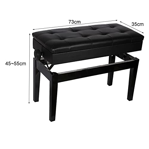 KOIAMVZW Tabouret de Piano en Simili Cuir Duet Banc de Piano Robuste Tabouret Double en Cuir Confortable rempli d’éponge Haute résilience, Hauteur réglable et Pratique - Les Beatles, Paul McCartney, John Lennon, RIngo Starr, George Harrison KOIAMVZW Tabouret de Piano en Simili Cuir Duet Banc de Piano Robuste Tabouret Double en Cuir Confortable rempli d'éponge Haute résilience, Hauteur réglable et Pratique – Image 3