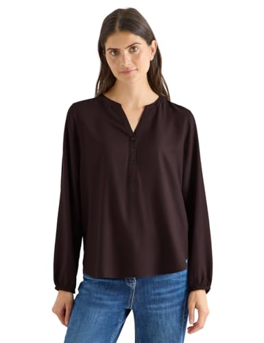 CECIL Bluse in Unifarbe Tartufo Brown L