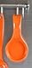 Reston Lloyd Rest Plastic Counter Stove Top Utensil Holder for Spoons, Ladle, Tong, Space-Saving Hanging Hole on Handle, Orange