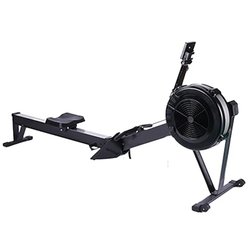 Modern Fitness Rowing Machine Folding Foldable, Air Rower Fitness Exerciser Indoor Equipment, Cardio Training Machine, 350LB Capacity with LCD Display Monitor