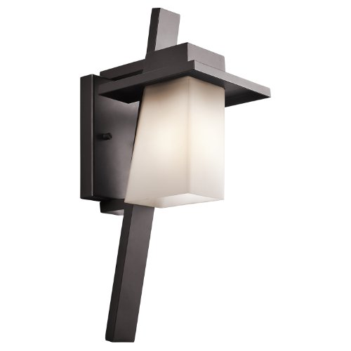 70% Off Everything Kichler 49257AZ Stonebrook Outdoor Wall 1-Light, Architectural Bronze 14.75-Inch
