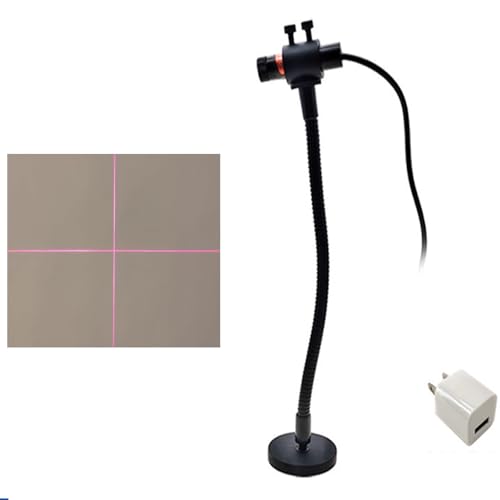 Image of Sewing Guide Light Red Cross Hair Module Generator Projector for Cloth Fabric Alignment - USB Powered Quilting Laser Line Tool with Magnetic Base for Precise Sewing Machine Positioning