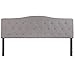 Flash Furniture Cambridge Tufted Upholstered King Size Headboard in Light Gray Fabric