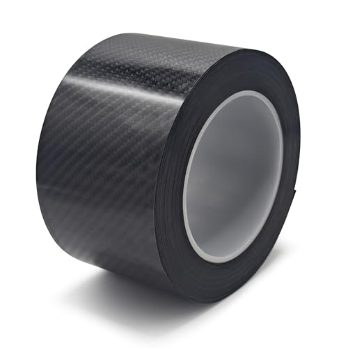 Tapesky Car Door Sill Protectors Anti Scratch Carbon Fiber Tape Waterproof Wear-Resistant Door Edge Guards with No Residue Adhesive Easy to Install Universal Paint Protection Trim for Truck SUV
