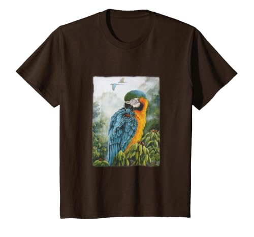 Rain Forest Blue & Gold Macaw, Flying Parrots