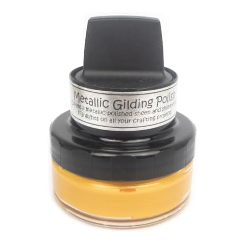Cosmic Shimmer Metallic Gilding Polish, Bright Sunshine Cover