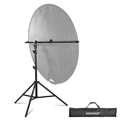 NEEWER Extendable Reflector Holder Arm with 6.6'/2m Stand & Bag, Photo Studio Telescopic 27.9” to...