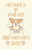 i'm just a 7 year old girl who loves dogs: a beautiful 7th birthday gift blank lined notebook for dog lovers, birthday gift for girls..for school, soft cover, 120 pages, black lines, 6 x 9 inches.
