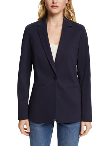 ESPRIT Collection Damen Blazer 991eo1g304, Navy, 42