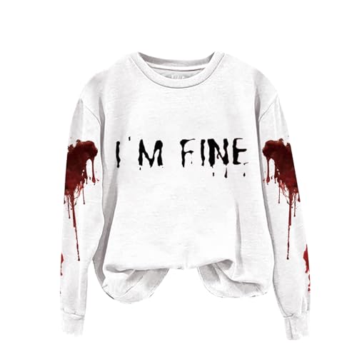 Sweat d'Halloween tendance femme à manches longues pour les soirées d'automne