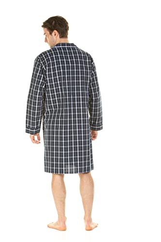 Pyjama Hommes Haigman en Popeline 100% Coton Léger Bleu