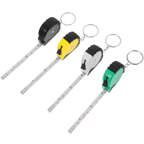 Set de 4 cintas métricas retractiles portátiles y compactas