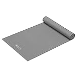 Gaiam Essentials 1/4" Thin (6mm) Yoga & Pilates, Fitness & Exercise Mat with Easy-Cinch Carrier Strap Cusion Support For Fitness and Gym Workouts - Image 2