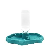 2 Distributori Acqua E Cibo Per Rettili | Ciotola 2 In 1 | Per Tartarughe, Lucertole, Scorpioni | Plastica Sicura