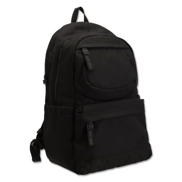 Amazon.co.jp: [マリークワント] オールブラックシンプルロゴ リュック